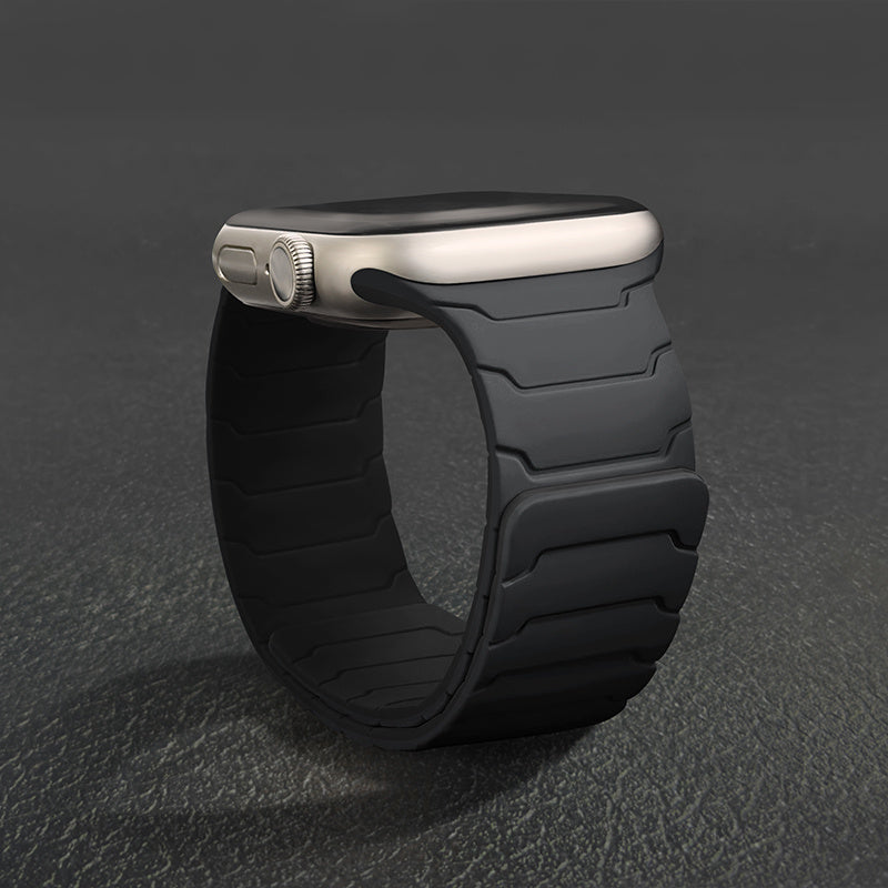 PIKAQ Compatible for Apple Watch Ultra/Series Magnetic, Two-Tone Soft Strap with Magnetic Clasp, Compatible for Apple Watch Ultra 3/2/1 & Series 10/9/8/7/6/5/4/3/2/1/SE - Adjustable Unisex Watch for Men & Women