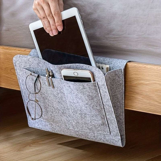 Bedside Phone Remote Organizer – Hanging Caddy for Dorm & Home Decor--Deal Extra-Deal Extra