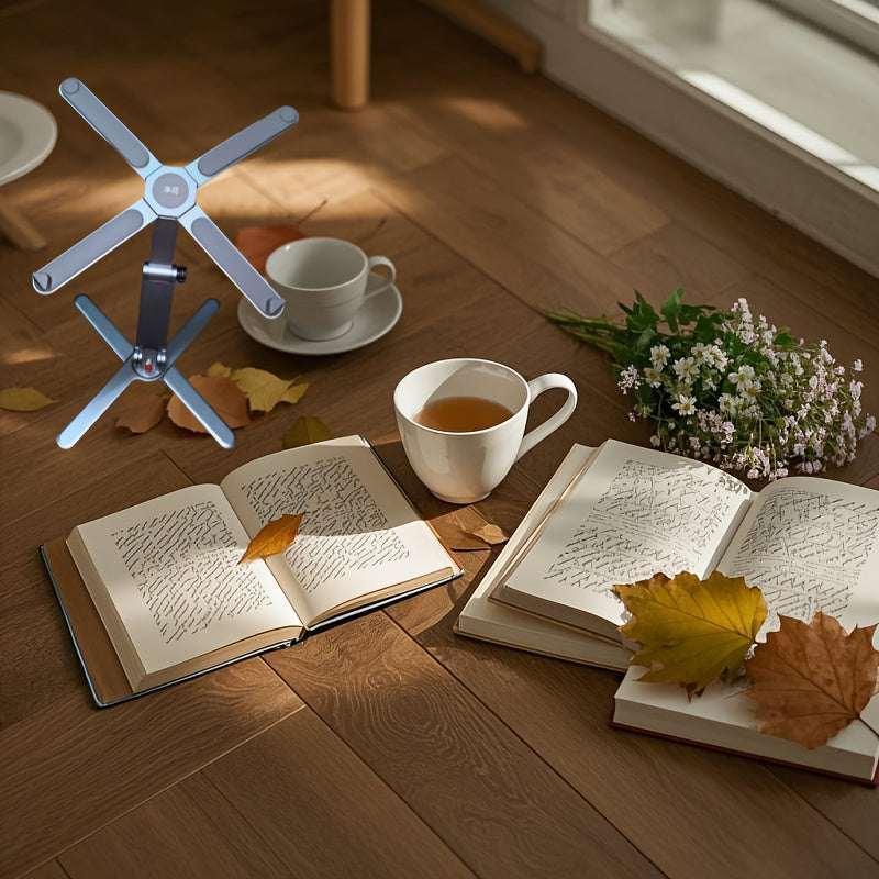 360° Rotating Laptop Stand Aluminum – Adjustable Foldable Gaming Desk Holder - Deal Extra