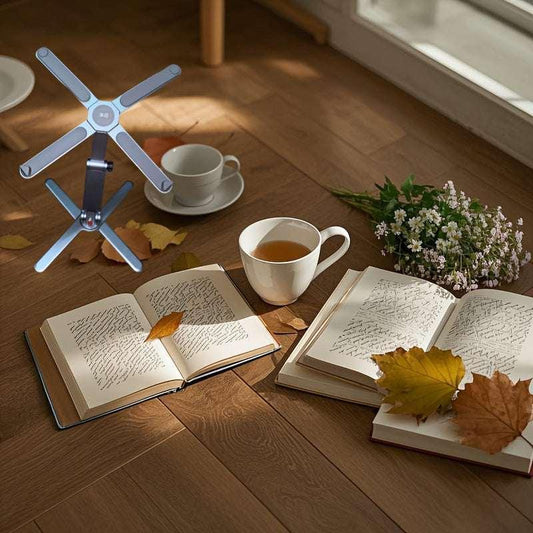 360° Rotating Laptop Stand Aluminum – Adjustable Foldable Gaming Desk Holder - Deal Extra