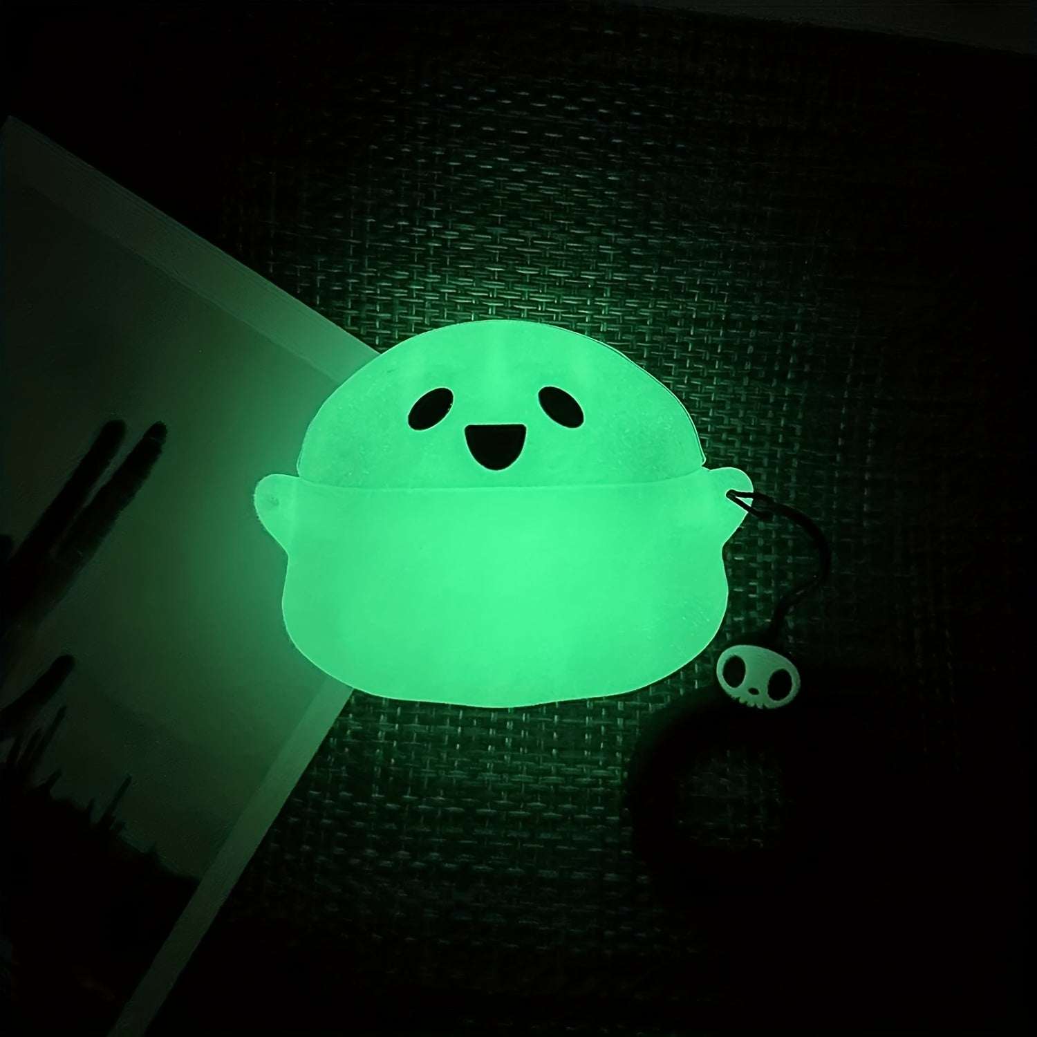 Glow Dark AirPods Case 3D Ghost – Silicone Keychain Cover for Pro/3 Halloween Gift--Deal Extra-Model:For AirPods 3rd Generation-Deal Extra