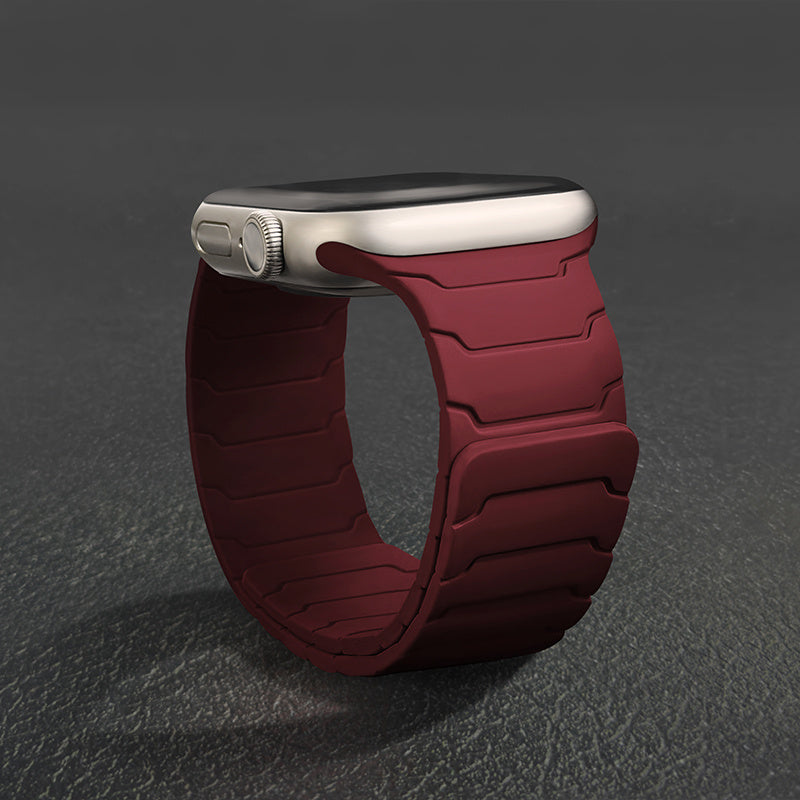 PIKAQ Compatible for Apple Watch Ultra/Series Magnetic, Two-Tone Soft Strap with Magnetic Clasp, Compatible for Apple Watch Ultra 3/2/1 & Series 10/9/8/7/6/5/4/3/2/1/SE - Adjustable Unisex Watch for Men & Women