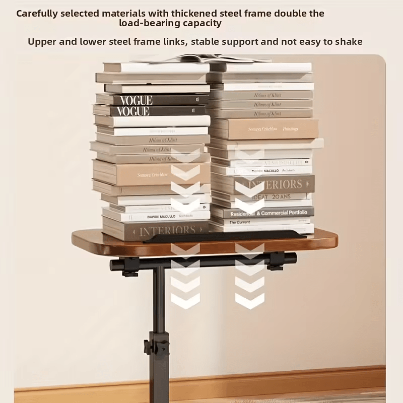 Adjustable Height Sofa Side Table Metal HDF – Portable C-Shaped Modern Living Room--Deal Extra-Deal Extra