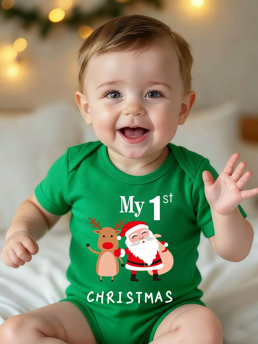 ACTFLASH Baby Girl Alphabet Onesie – 0-3Y Polyester Knit Bodysuit--Deal Extra-Deal Extra