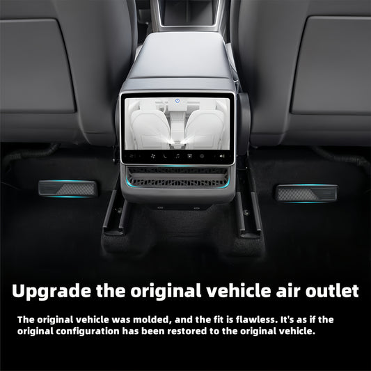 Suitable for Tesla for Model Y Juniper 2025+ & Model 3 2024+, Easy-to-Install Rear Air Vent Cover, Protects Against Debris and  Items Under Seats