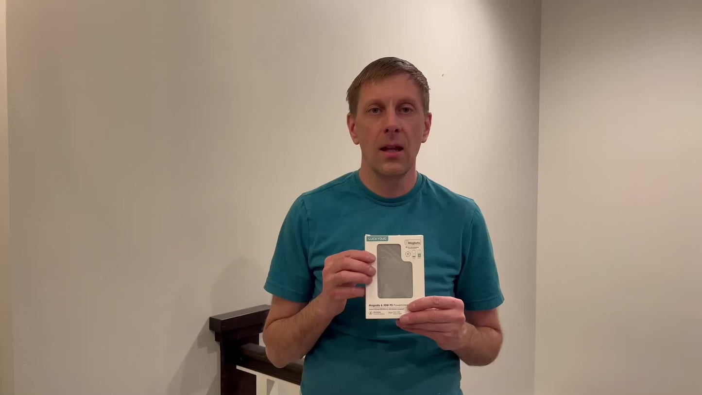 10000mAh Magnetic Power Bank – Ultra-Slim MagSafe Wireless Charger for iPhone 12/13/14/15/16/17 with USB‑C Fast Charging