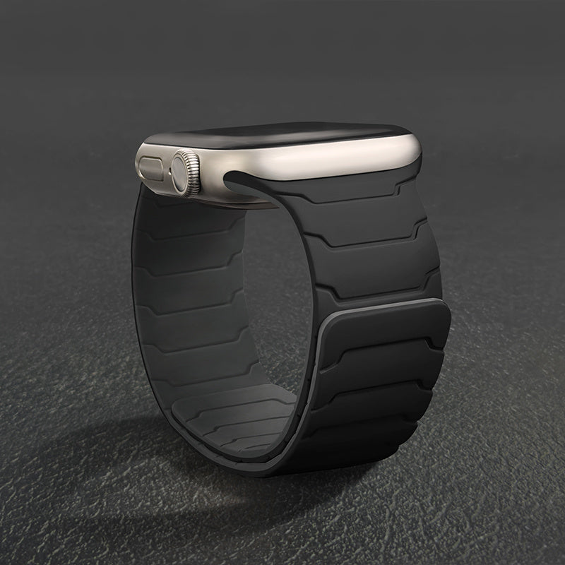 PIKAQ Compatible for Apple Watch Ultra/Series Magnetic, Two-Tone Soft Strap with Magnetic Clasp, Compatible for Apple Watch Ultra 3/2/1 & Series 10/9/8/7/6/5/4/3/2/1/SE - Adjustable Unisex Watch for Men & Women