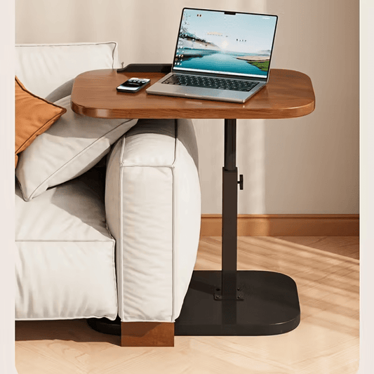 Adjustable Height Sofa Side Table Metal HDF – Portable C-Shaped Modern Living Room--Deal Extra-Deal Extra
