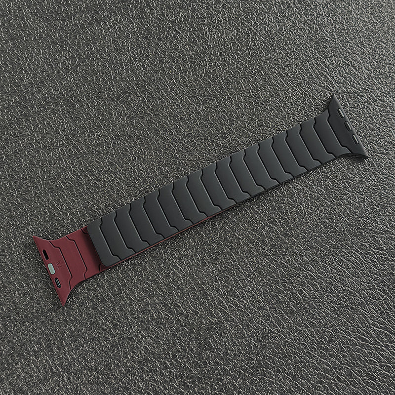 PIKAQ Compatible for Apple Watch Ultra/Series Magnetic, Two-Tone Soft Strap with Magnetic Clasp, Compatible for Apple Watch Ultra 3/2/1 & Series 10/9/8/7/6/5/4/3/2/1/SE - Adjustable Unisex Watch for Men & Women