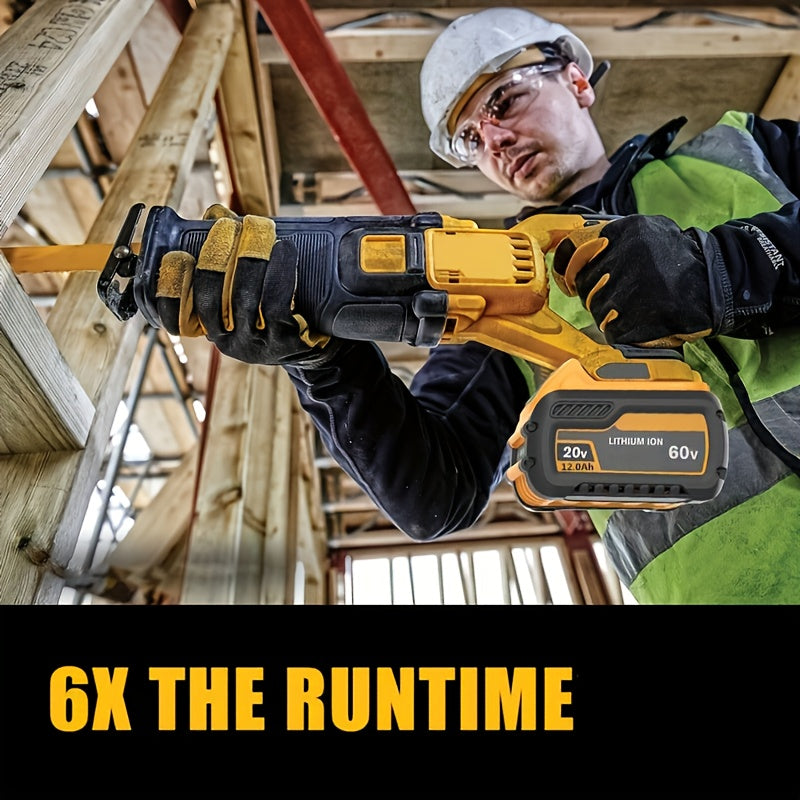 3 PACK 12.0Ah Lithium-ion Battery Replacement for Dewalt 60V DCB606 DCB612 | Compatible with Dewalt 20V/60V MAX Cordless Power Tools, Rechargeable, Plastic and Metal Material--Deal Extra-Deal Extra