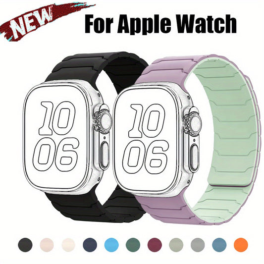 Magnetic Sport Strap for Apple Watch Band 38mm 40mm 41mm 42mm 44mm 45mm 46mm 49mm Adjustable Loop Bracelet for iWatch Series 10 9 8 7 6 5 4 SE Ultra 2 1 Accessories, Women Men