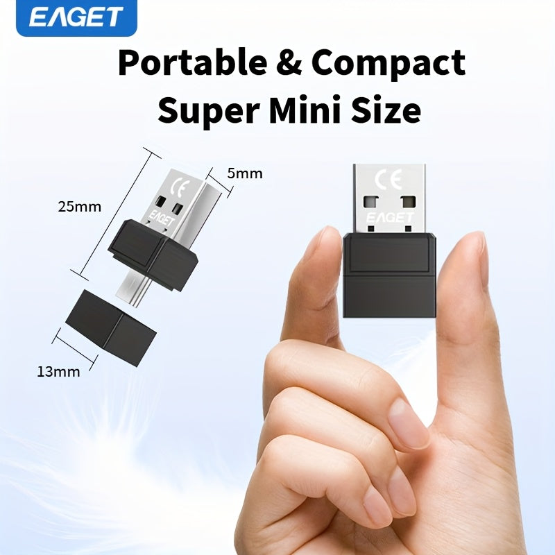 1pc Mouse Tray Invisible 2 in 1 USB-A & Type-C Mouse Mover, Computer USB & Type-C Software, Automatic Mouse Vibrator, No Driver Needed Mouse Movement Simulator Keeps Computer/Laptop Active, Easy to Use