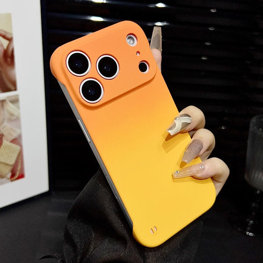 Phone Case: Minimalist Fashion Ultra-Thin Frameless Gradient Phone Case for iPhone 12 13 14 15 16 17 Pro Max Plus 17Air, Shockproof Anti-Drop Protective Cover--Deal Extra-Deal Extra