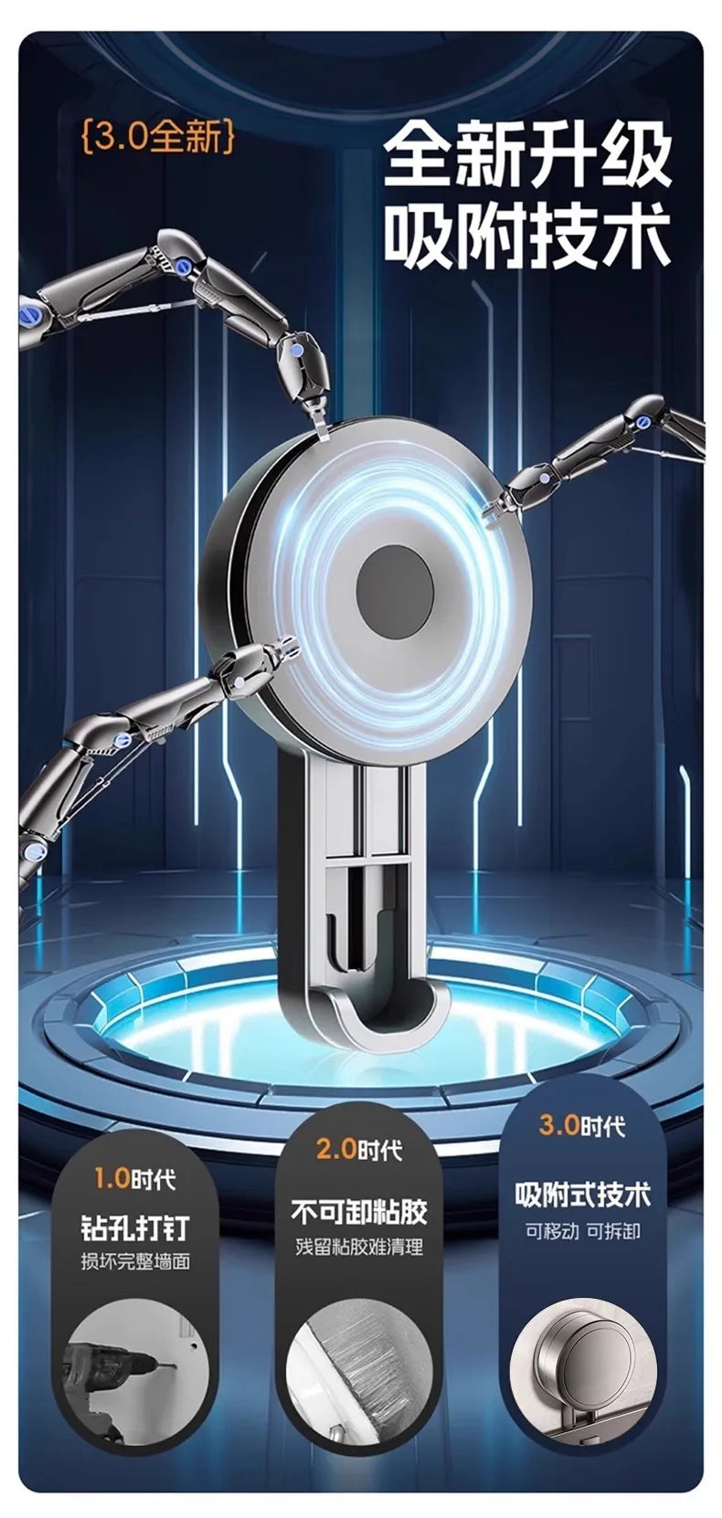 Aluminum Suction Cup Bathroom Shelf – No Drill Wall Mount Single Tier Organizer--Deal Extra-Deal Extra