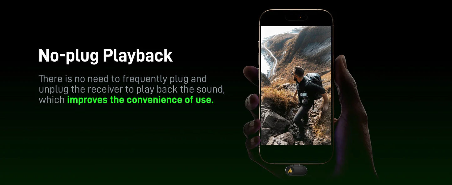 MAONO T1mini Wireless Lav Mic – Noise Cancelling Auto Clip App Control Vlog Phone--Deal Extra-Deal Extra