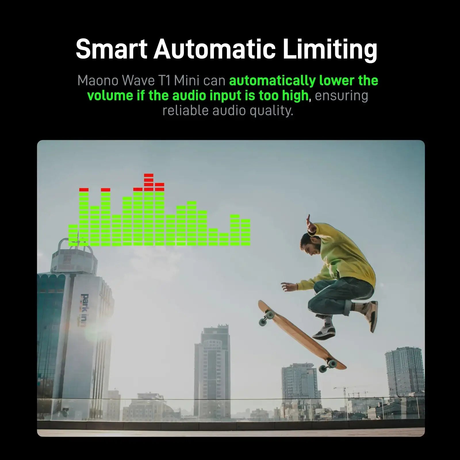 MAONO T1mini Wireless Lav Mic – Noise Cancelling Auto Clip App Control Vlog Phone--Deal Extra-Deal Extra