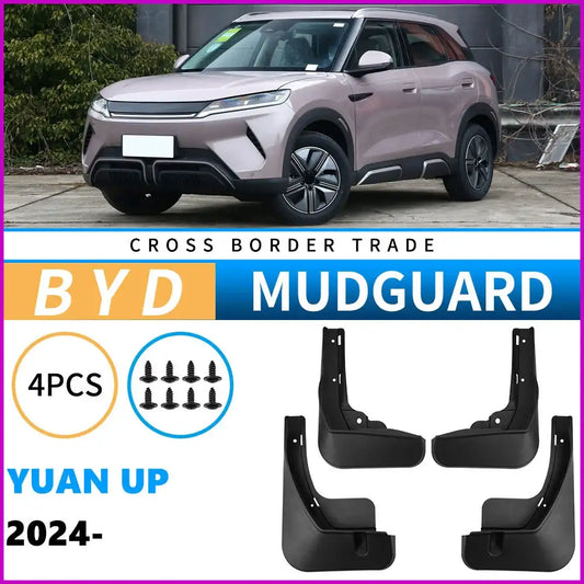 BYD Yuan UP 2024 Mud Guards – ABS Splash Guards Fender Set DING PENG BO 4PCS--Deal Extra-Color:BYD YUAN UP 2024-Ships From:China Mainland-Deal Extra