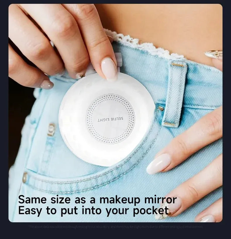 Capture flawless selfies anywhere with this magnetic LED selfie light for MagSafe, compatible with iPhone 17 Pro Max, 16, 15, 14, 13, 12 and all smartphones.