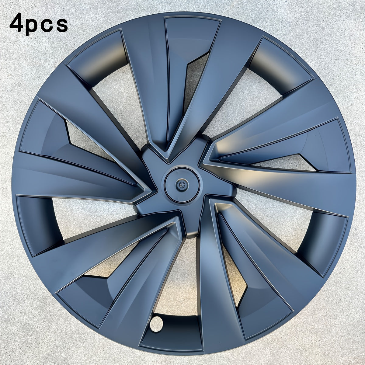 4pcs 19-2025 Dual-Tone Wheel Covers Suitable for Tesla Refreshed Model Y19-Inch, Full-Cover Hub Caps and Rim Protectors Accessories Kit