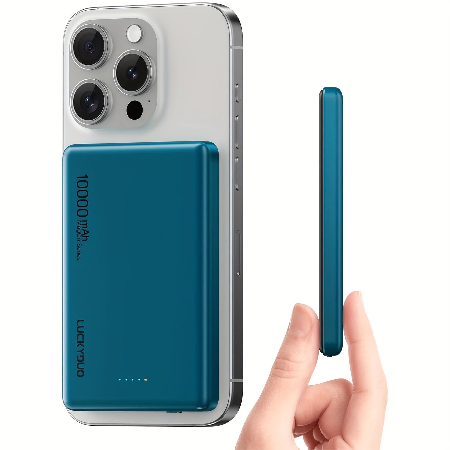 10000 Mah Magnetic Battery, Slim Wireless Portable Charger Compatible with Iphone 15/15 Plus/15 Pro/15 Pro Max, Iphone 14/13/12 Series--Deal Extra-Color:Dark Green-Deal Extra