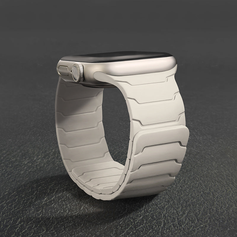 PIKAQ Compatible for Apple Watch Ultra/Series Magnetic, Two-Tone Soft Strap with Magnetic Clasp, Compatible for Apple Watch Ultra 3/2/1 & Series 10/9/8/7/6/5/4/3/2/1/SE - Adjustable Unisex Watch for Men & Women