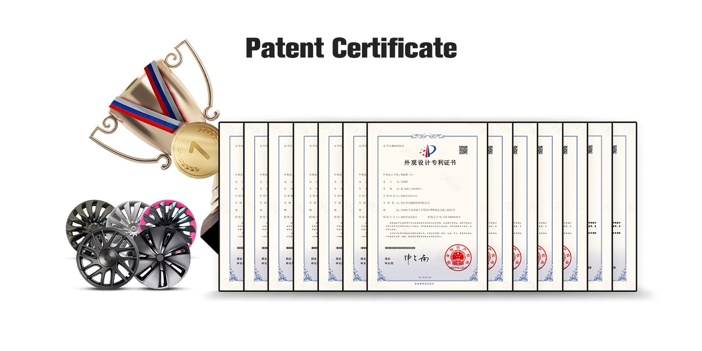 4pcs 19-2025 Dual-Tone Wheel Covers Suitable for Tesla Refreshed Model Y19-Inch, Full-Cover Hub Caps and Rim Protectors Accessories Kit