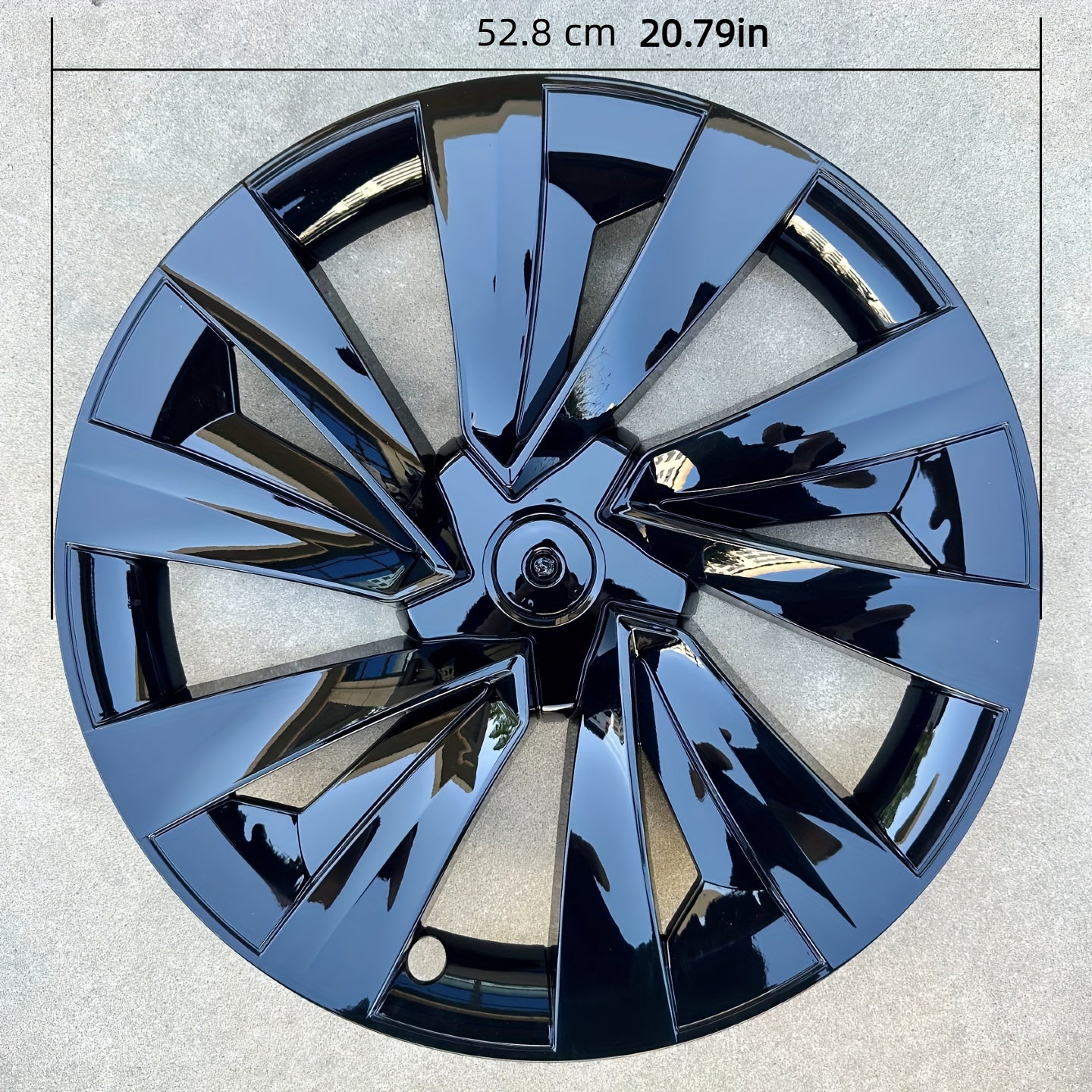 4pcs 19-2025 Dual-Tone Wheel Covers Suitable for Tesla Refreshed Model Y19-Inch, Full-Cover Hub Caps and Rim Protectors Accessories Kit